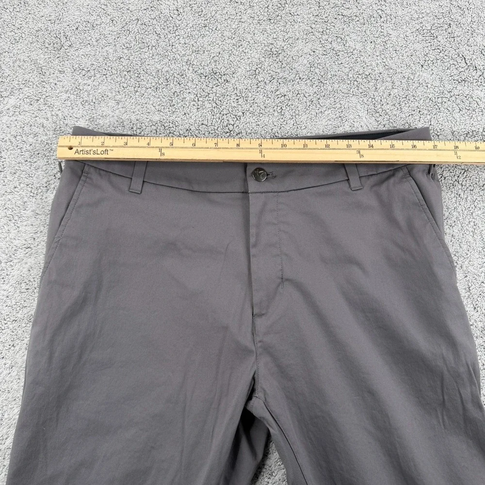 Birddogs Chino Pant Men 34x32 Dark Gray Performance Tech Zip Pocket Golf Trouser